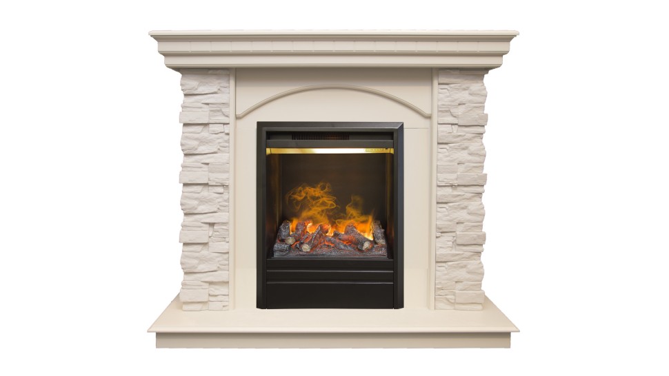 Камин электрический RealFlame Elford WT c очагом 3D Olympic