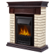 Портал Firelight Bricks Classic камень бежевый,  темный дуб