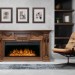 Каминокомплект Royal Flame London - Орех с очагом Vision 42 LOG LED