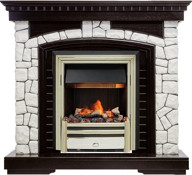 Каминокомплект Dimplex Glasgow - Венге / Белый с очагом Cavendish