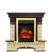 Каминокомплект Royal Flame Pierre Luxe - Темный дуб / Шампань с очагом Majestic FX Brass