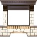 Портал Royal Flame Pierre Luxe - Белый / Темный дуб (Ширина 1150 мм)