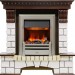 Каминокомплект Dimplex Pierre Luxe угловой - Темный дуб / Белый с очагом Chesford