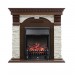 Каминокомплект Royal Flame Dublin угловой - Темный дуб / Сланец белый с очагом Fobos FX Black