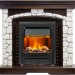 Каминокомплект Dimplex Glasgow - Темный дуб / Белый с очагом Brookline Black