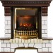 Каминокомплект Dimplex Pierre Luxe угловой - Темный дуб / Белый с очагом Atherton