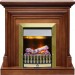 Каминокомплект Dimplex Bradford - Орех с очагом Danville Antique Brass FB2