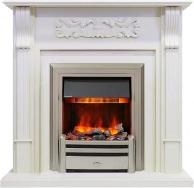 Каминокомплект Dimplex Venice - Фактурный белый с очагом Chesford