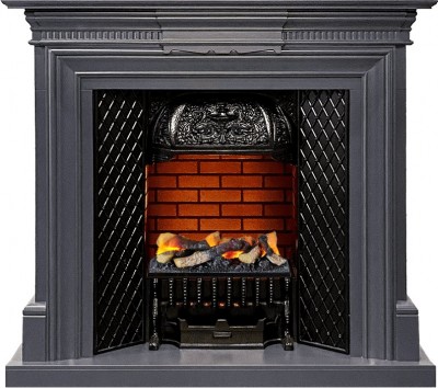 Каминокомплект Dimplex Chelsea - Серый графит с очагом Cassette 400 LNH-INT (с дровами)