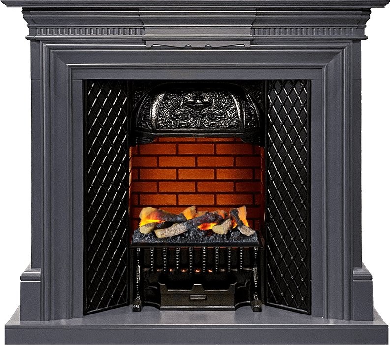 Каминокомплект Dimplex Chelsea - Серый графит с очагом Cassette 400 LNH-INT (с дровами)