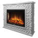 Портал Firelight Quadro 30 песчаник античный белый / белая эмаль