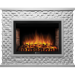 Портал Firelight Quadro 30 песчаник античный белый / белая эмаль