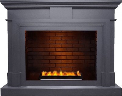 Каминокомплект Dimplex Coventry - Серый графит / Кирпич с очагом Cassette 400 LNH-INT PS (без дров)