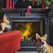 Каминокомплект Dimplex Coventry - Серый графит / Кирпич с очагом Cassette 400 LNH-INT PS (без дров)