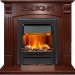 Каминокомплект Dimplex Sorrento угловой - Орех с очагом Brookline Black