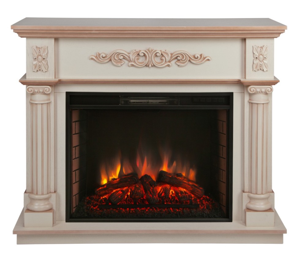Камин электрический RealFlame Silvia 26 WT с очагом Epsilon 26 SIR