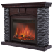 Портал Firelight Porto 30 U сланец чёрный, шпон венге