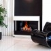 Каминокомплект Dimplex Cube - Белый с черным с очагом Cassette 600 LNH-INT (с дровами)