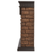 Портал Firelight Bricks WOOD 30 камень темный, шпон венге