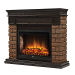 Портал Firelight Bricks WOOD 30 камень темный, шпон венге