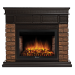 Портал Firelight Bricks WOOD 30 камень темный, шпон венге