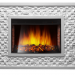 Electrolux Quadro 25 камень песчаник античный белый, белая эмаль с панорамным очагом EFP/P-2720RLS