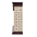 Портал Firelight Bricks 30 кирпич бежевый / тёмный дуб