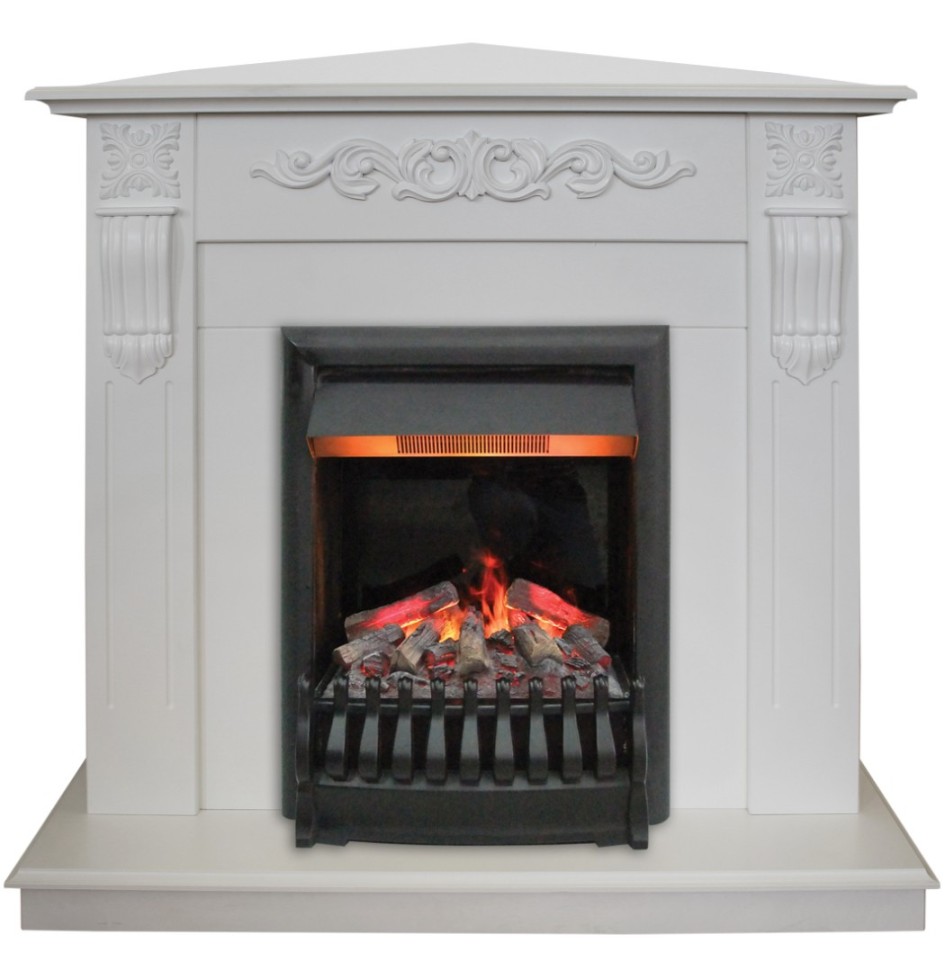 Камин электрический RealFlame Dominica Corner  WT с Oregan 3D