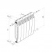 Royal Thermo BiLiner 500 V 12 секций Silver Satin радиатор
