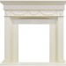 Каминокомплект Dimplex Corfu - Слоновая кость с очагом Danville Antique Brass FB2
