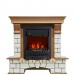Каминокомплект Royal Flame Pierre Luxe - Дуб / Белый с очагом Aspen Black