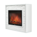 Портал Firelight Loft 30 камень белый / белая эмаль