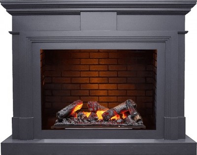 Каминокомплект Dimplex Coventry - Серый графит / Кирпич с очагом Cassette 600 NH