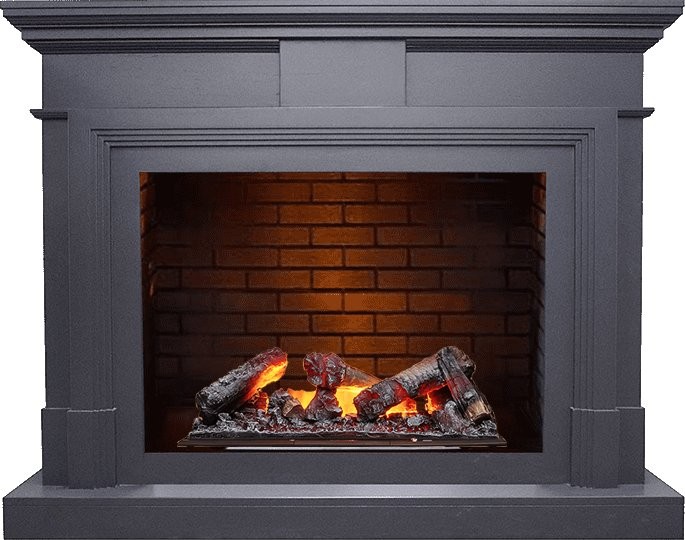 Каминокомплект Dimplex Coventry - Серый графит / Кирпич с очагом Cassette 600 NH