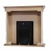 Каминокомплект Dimplex Dublin - Темный дуб / Сланец белый с очагом Danville Antique Brass FB2