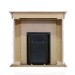 Каминокомплект Dimplex Dublin - Темный дуб / Сланец белый с очагом Danville Antique Brass FB2