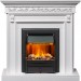 Каминокомплект Dimplex Valletta - Белый (Ширина 1040 мм) с очагом Brookline Black