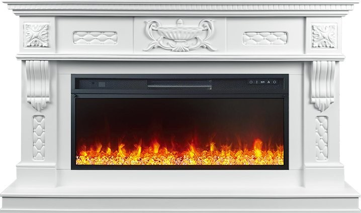 Каминокомплект Royal Flame Corsica - Матовый белый с очагом Vision 42 LED