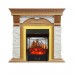 Каминокомплект Royal Flame Dublin - Дуб / Сланец белый с очагом Majestic FX M Brass