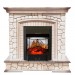 Каминокомплект Royal Flame Preston - Белый/Слоновая кость с патиной с очагом Majestic FX M Black