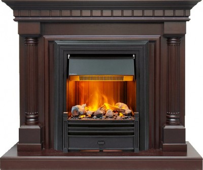 Каминокомплект Dimplex Dallas - Темный дуб с очагом Brookline Black