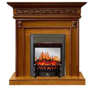 Каминокомплект Royal Flame Valletta - Орех с очагом Fobos FX M Black