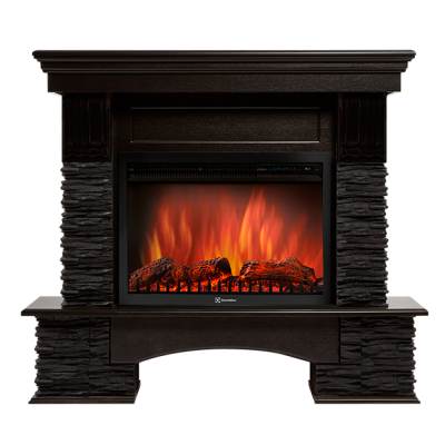 Портал Firelight Pietra Nuovo 25 сланец чёрный, шпон венге