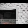 Портал Firelight Quadro 25 песчаник античный белый/белая эмаль