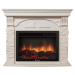 Портал Firelight Torre 30 U камень белый, беленый дуб