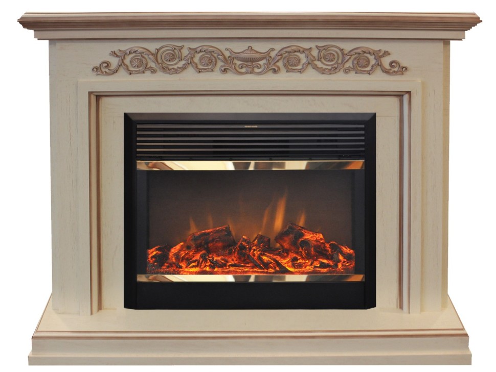 Камин электрический RealFlame Leticia 26 WT  с MoonBlaze Lux BL S