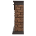 Портал Firelight Bricks WOOD 25 камень темный, шпон венге