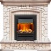 Каминокомплект Dimplex Preston - Белый/Слоновая кость с патиной с очагом Brookline Black