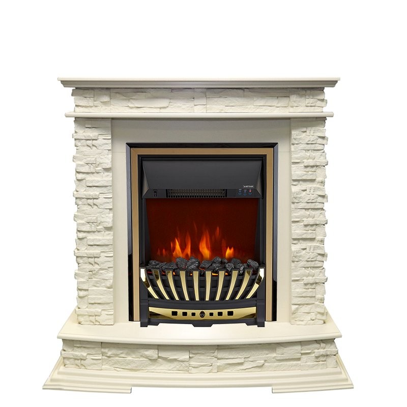 Каминокомплект Royal Flame Luzern - Слоновая кость с очагом Aspen Gold