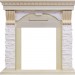 Каминокомплект Dimplex Dublin - Слоновая кость / Сланец крем с очагом Danville Antique Brass FB2